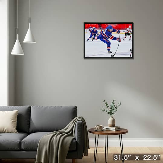 Nick Suzuki Montreal Canadiens Framed 20" x 29" Shooting Canvas 31.5" x 22.5"